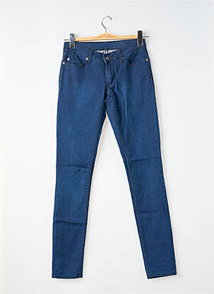 Pantalon slim tissage popeline taille normale bleu CHEAP MONDAY femme