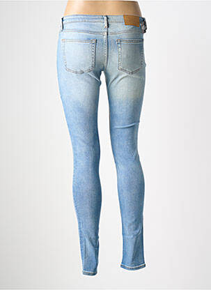 Jeans coupe slim effet usé délavé taille normale bleu CHEAP MONDAY femme