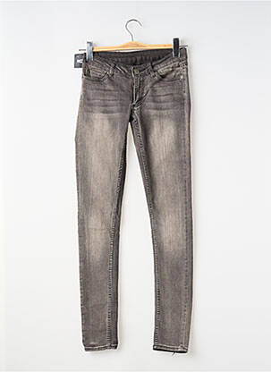Jeans coupe slim stretch taille normale gris CHEAP MONDAY femme