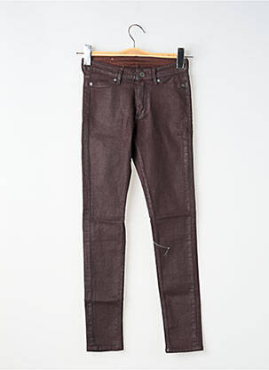 Jeans coupe slim stretch taille normale violet CHEAP MONDAY femme