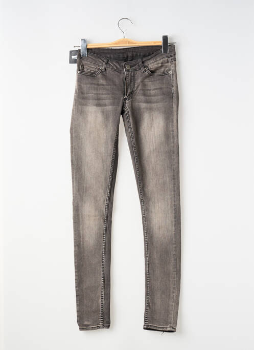 Jeans coupe slim stretch taille normale gris CHEAP MONDAY femme