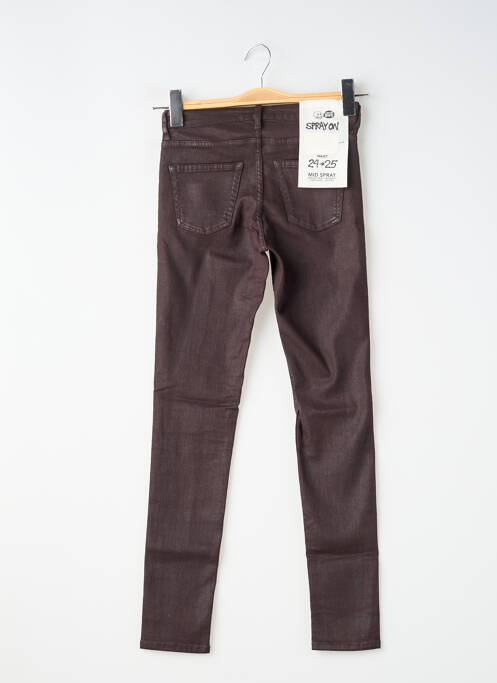 Jeans coupe slim stretch taille normale violet CHEAP MONDAY femme