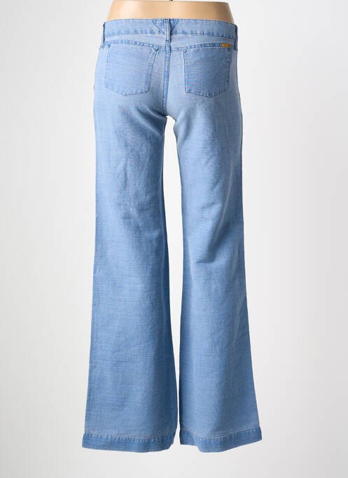 Pantalon large fermeture zippée sous rabat boutonné taille normale bleu MELTIN'POT femme