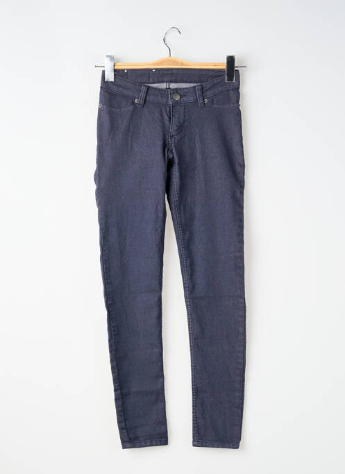 Pantalon slim tissage popeline taille normale bleu CHEAP MONDAY femme