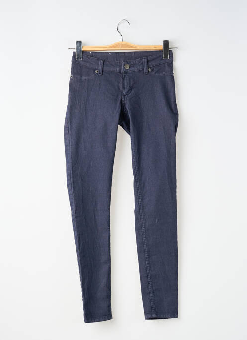 Pantalon slim tissage popeline taille normale bleu CHEAP MONDAY femme