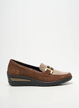 Mocassins bout rond talon plat jusqu'à 3cm marron ARA femme