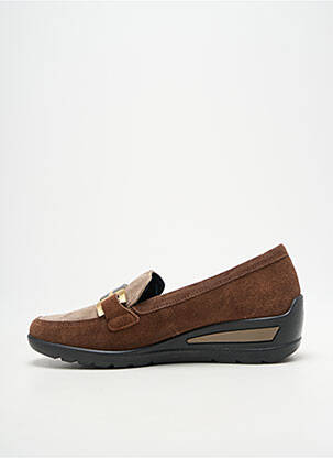 Mocassins bout rond talon plat jusqu'à 3cm marron ARA femme