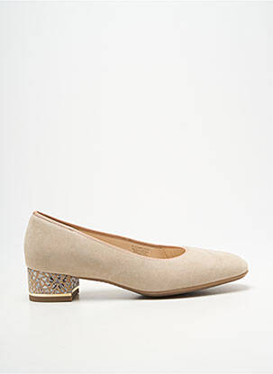 Escarpins talon plat jusqu'à 3cm beige ARA femme