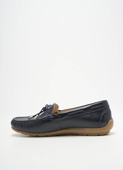 Mocassins matière lisse talon plat jusqu'à 3cm bleu ARA femme