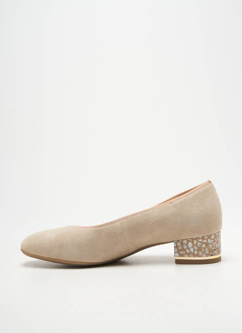 Escarpins talon plat jusqu'à 3cm beige ARA femme