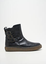 Bottines/boots tissage satiné bout rond noir FRODDO fille