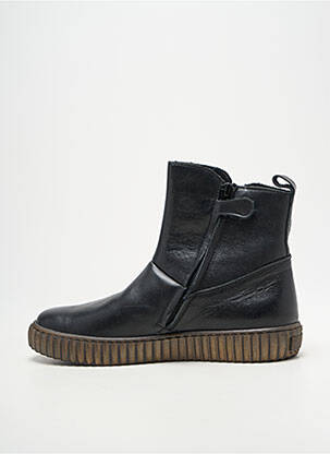 Bottines/boots tissage satiné bout rond noir FRODDO fille