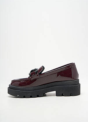 Mocassins matière lisse talon de 4 à 6cm violet FREEMAN T.PORTER femme