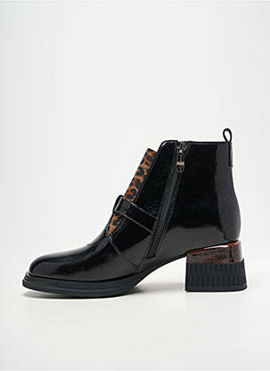 Bottines/boots fourrée talon de 4 à 6cm noir METAMORF'OSE femme