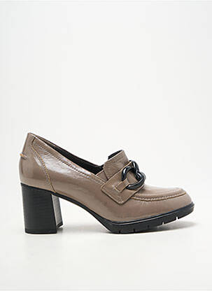 Mocassins type de semelle amortissante talon de 7 à 9cm gris TAMARIS femme