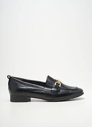 Mocassins tissage satiné talon plat jusqu'à 3cm noir TAMARIS femme