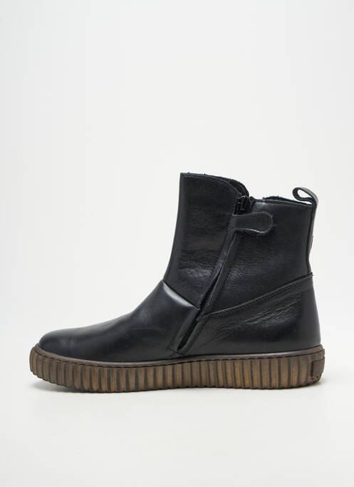 Bottines/boots tissage satiné bout rond noir FRODDO fille