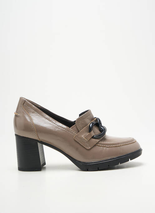 Mocassins type de semelle amortissante talon de 7 à 9cm gris TAMARIS femme