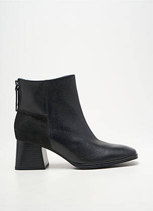 Bottines/boots tissage satiné talon de 4 à 6cm noir CAPRICE femme