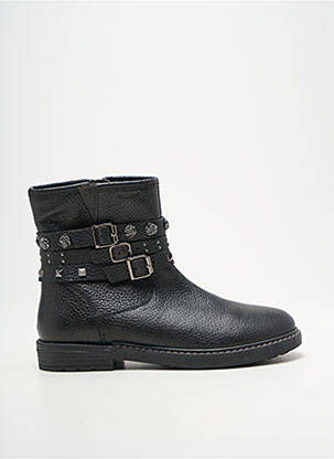 Bottines/boots matière lisse talon plat jusqu'à 3cm noir GEOX femme