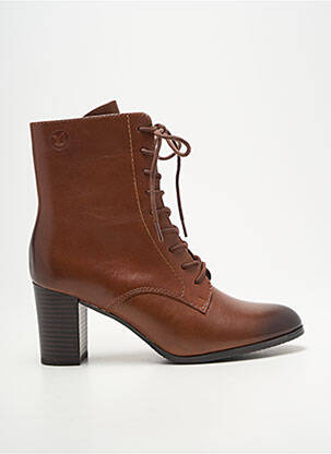 Bottines/boots fourrée talon de 4 à 6cm marron CAPRICE femme