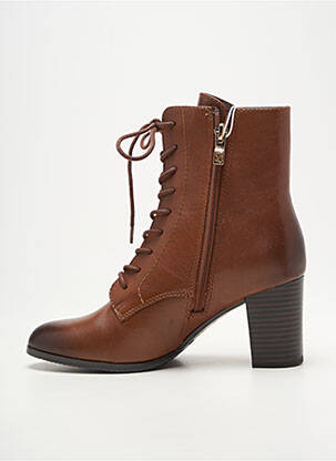 Bottines/boots fourrée talon de 4 à 6cm marron CAPRICE femme