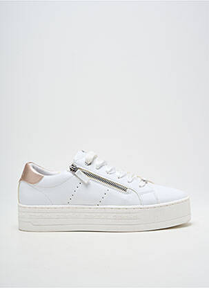 Baskets fermeture zip et lacets talon de 4 à 6cm blanc TOM TAILOR femme