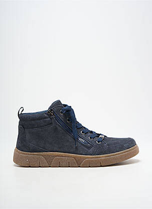 Bottines/boots nubuck talon plat jusqu'à 3cm bleu ARA femme