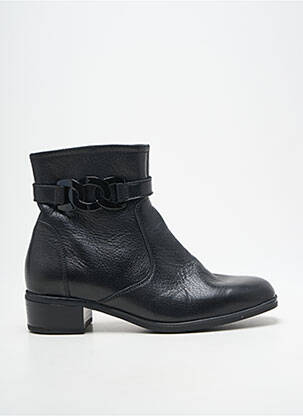 Bottines/boots matière lisse talon plat jusqu'à 3cm noir ARA femme
