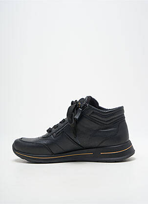 Baskets matière lisse talon plat jusqu'à 3cm noir ARA femme