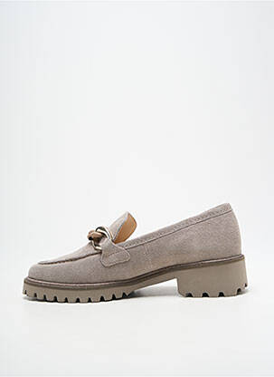 Mocassins nubuck talon plat jusqu'à 3cm gris ARA femme
