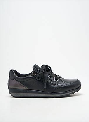 Baskets matière lisse talon plat jusqu'à 3cm noir ARA femme