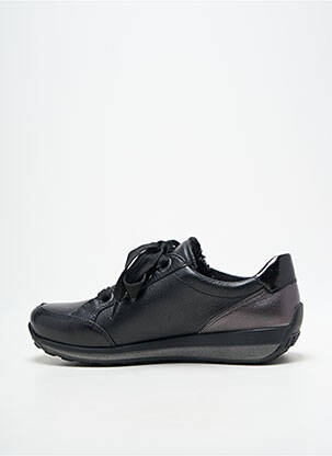 Baskets matière lisse talon plat jusqu'à 3cm noir ARA femme