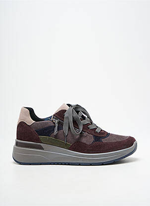 Baskets nubuck talon de 4 à 6cm violet ARA femme