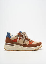 Baskets nubuck talon de 4 à 6cm marron ARA femme