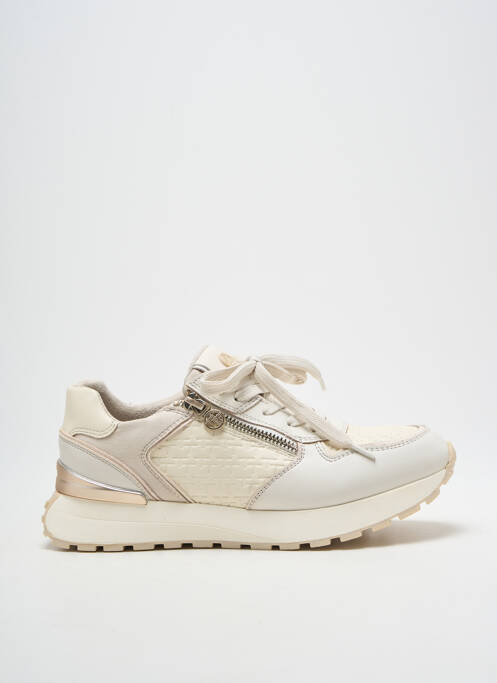 Baskets fermeture zip et lacets talon plat jusqu'à 3cm beige TOM TAILOR femme