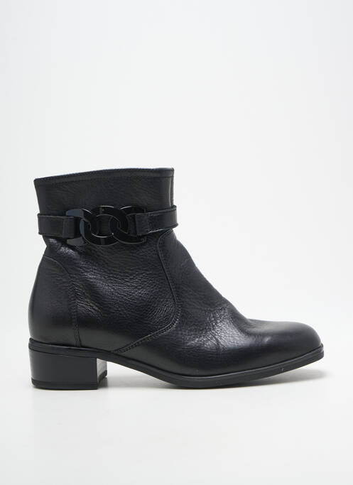 Bottines/boots tissage satiné talon plat jusqu'à 3cm noir ARA femme