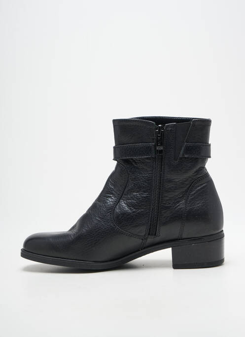 Bottines/boots tissage satiné talon plat jusqu'à 3cm noir ARA femme