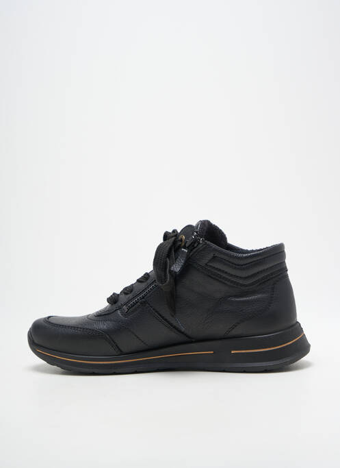 Baskets matière lisse talon plat jusqu'à 3cm noir ARA femme