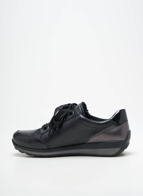 Baskets matière lisse talon plat jusqu'à 3cm noir ARA femme