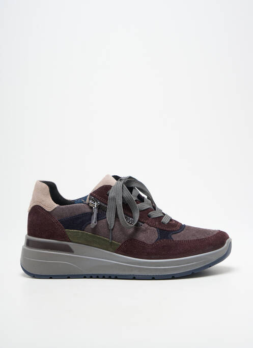 Baskets nubuck talon de 4 à 6cm violet ARA femme