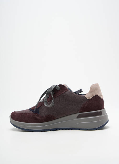 Baskets nubuck talon de 4 à 6cm violet ARA femme