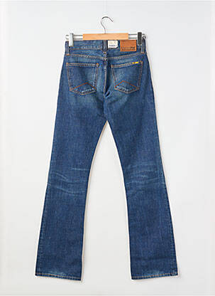 Jeans coupe droite fermeture zippée sous rabat boutonné taille normale bleu MELTIN'POT homme