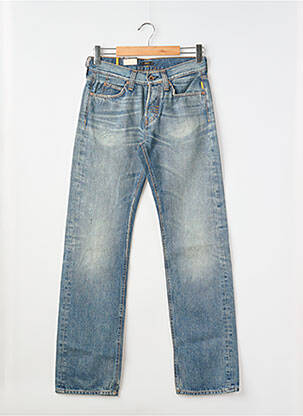Jeans coupe droite fermeture boutonnée sur le devant taille normale bleu MELTIN'POT homme