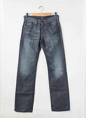 Jeans coupe droite fermeture boutonnée sur le devant taille normale bleu MELTIN'POT homme