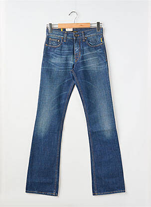 Jeans coupe droite fermeture zippée sous rabat boutonné taille normale bleu MELTIN'POT homme