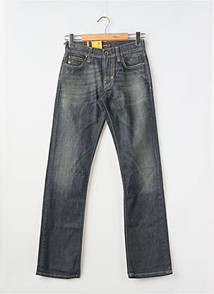 Jeans coupe droite fermeture zippée sous rabat boutonné taille normale gris MELTIN'POT homme