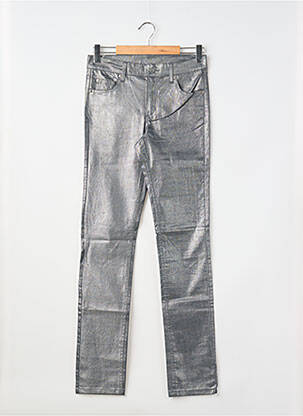 Pantalon droit stretch taille normale gris CHEAP MONDAY femme