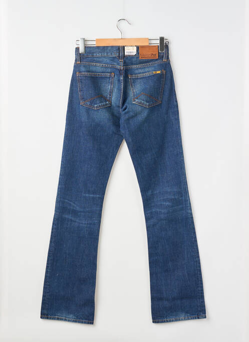 Jeans coupe droite fermeture zippée sous rabat boutonné taille normale bleu MELTIN'POT homme