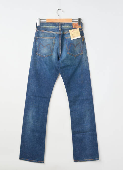 Jeans coupe droite fermeture zippée sous rabat boutonné taille normale bleu MELTIN'POT homme